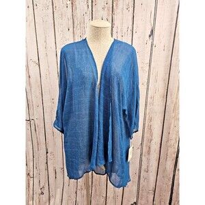 LULAROE Lindsay Sheer Kimono Wrap Cardigan Swim‎ Cover Up Duster Women's M New